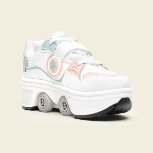Luxury Skate™ IoniBelle™ 2-in-1 Roller Sneakers for Women