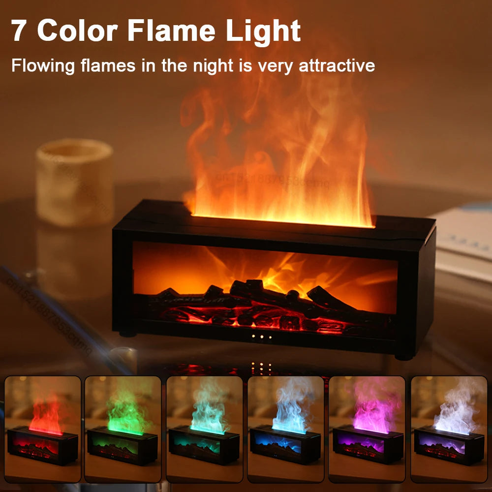New Flame Machine Colorful Essential Oil Diffuser