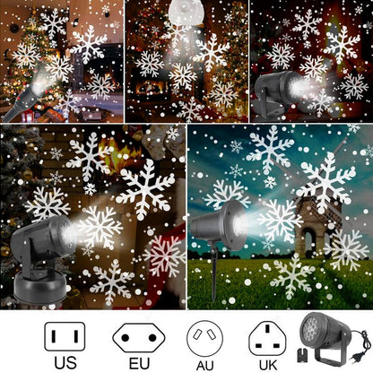Christmas Party Lights Snowflake Projector
