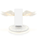 Universal Colorful LED Angel Wings Qi Wireless Charger Charge Dock For Mobile Phone Fast Charger