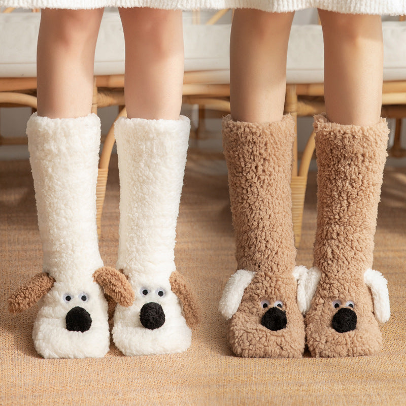 Winter Warm Non-slip Plush Socks For Women
