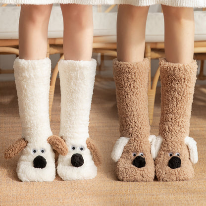 Winter Warm Non-slip Plush Socks For Women