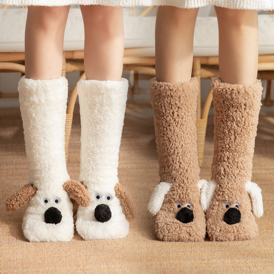 Winter Warm Non-slip Plush Socks For Women