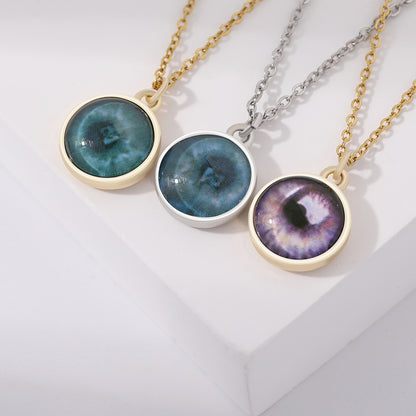 Custom Iris Necklace Add Eye Photo As A Unique Gift