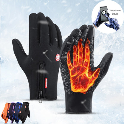 Winter Gloves Touch Screen Riding Motorcycle Sliding