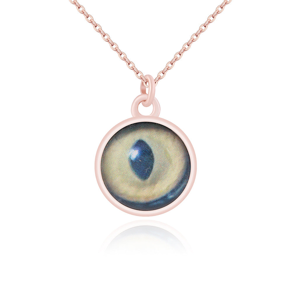 Custom Iris Necklace Add Eye Photo As A Unique Gift