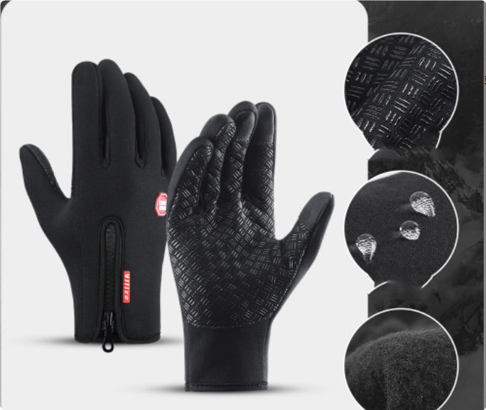 Winter Gloves Touch Screen Riding Motorcycle Sliding