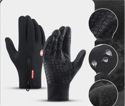 Winter Gloves Touch Screen Riding Motorcycle Sliding