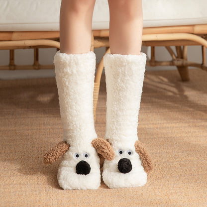 Winter Warm Non-slip Plush Socks For Women