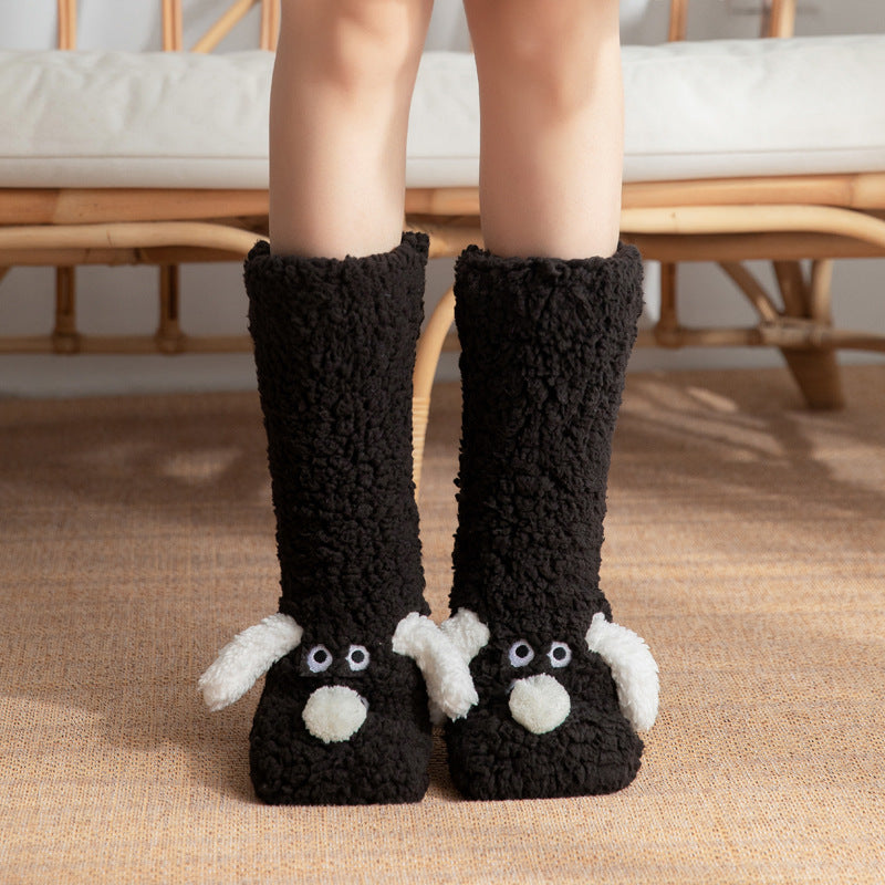 Winter Warm Non-slip Plush Socks For Women