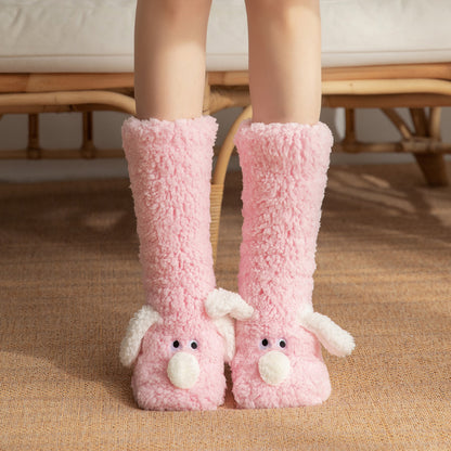 Winter Warm Non-slip Plush Socks For Women